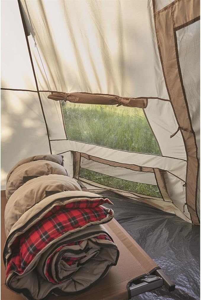 Guide Gear Camping Teepee Tent for Adults Outdoor Waterproof Family 6 Person 14' x 14'