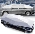 Mobile Retractable Car Awning | Automatic Car Awning Anti-Hail/Anti-Falling Objects Manual and Automatic Removable BatteryRemote ControlGrey4.8m