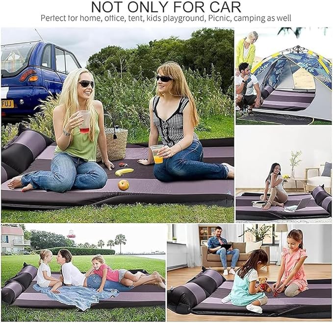 Car Inflatable Mattress for Chevrolet Trailblazer 2021-2024 Outdoor Camping Travel Portable Sleeping Pad AdjustableWear Resistant Auto AccessoriesB-Blue