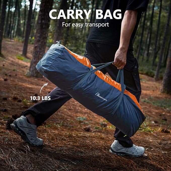 MOON LENCE Pop Up Camping Tent 3-4 Person Portable Automatic Instant Tent Windproof for Camping Hiking Mountaineering