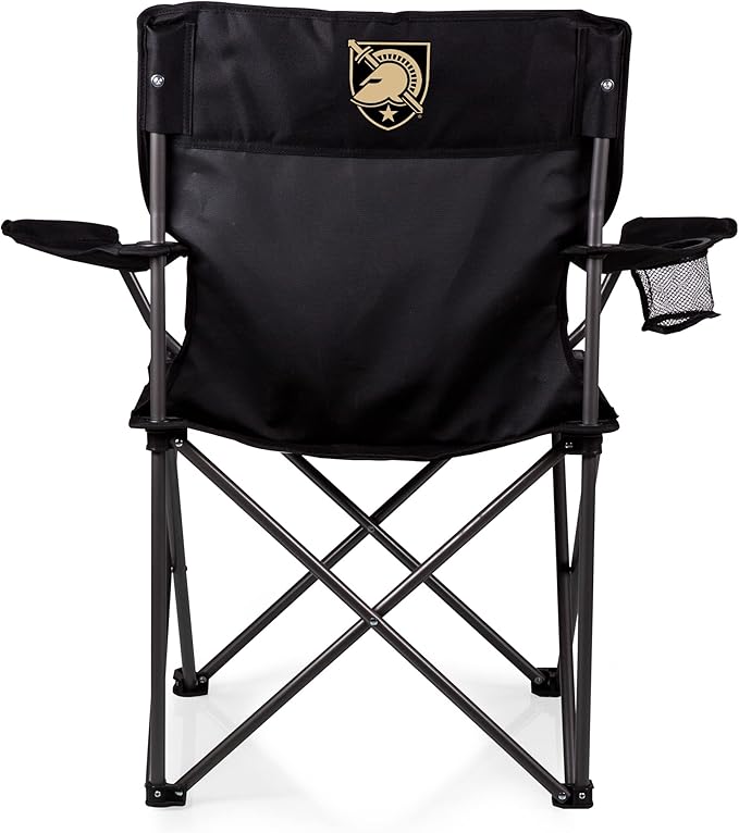 Picnic TIME NCAA PTZ Camp Chair Picnic Chair Beach Chair with Carrying Bag (Black)