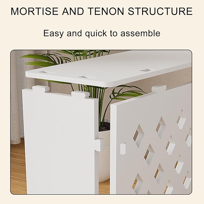 Modern Radiator Cover Shelf – Easy Assembly Stylish Design Fits 70x80x20cm (27x31x8in) – Perfect for Living Room Home Decor Space-Saving Solution