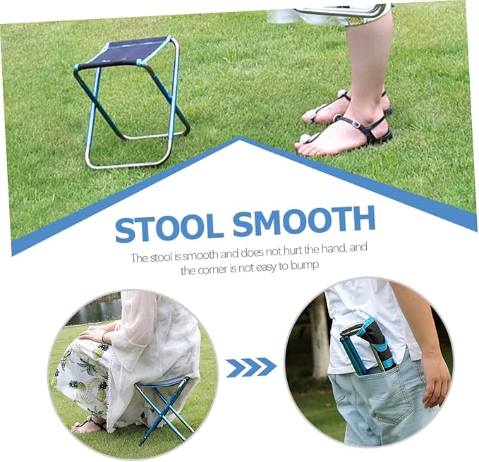 Folding Stool for Outdoor Use Beach Accessory Compact Camping Travel and Garden