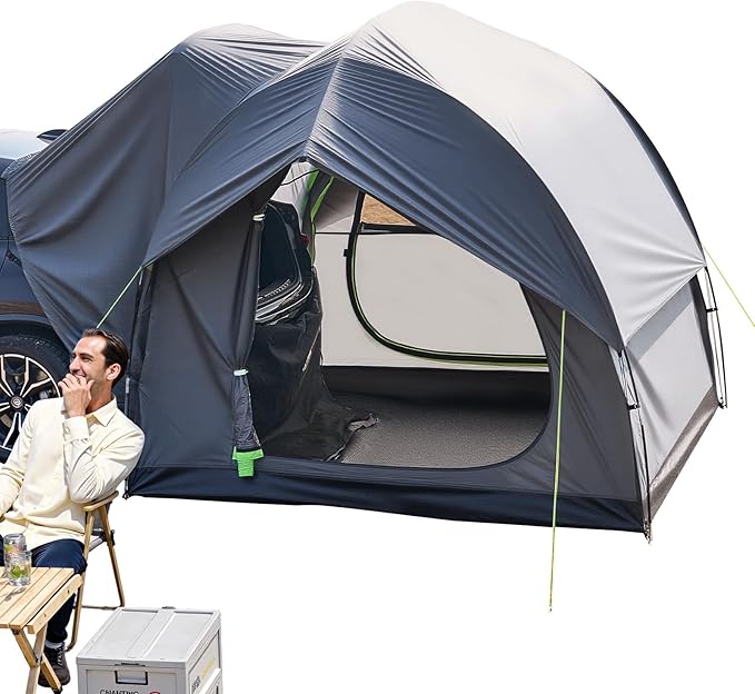 VEVOR SUV and Pickup Truck Camping Tents Waterproof Double Layer Design with Carry Bag Accommodates 2-9 Persons for Outdoor Activities