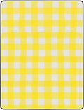 Waterproofs Foldable Picnic Mat - Thick Camping Blanket with Yellow Grid Pattern for Outdoor Activities Like Picnics Camping and Beach Trips