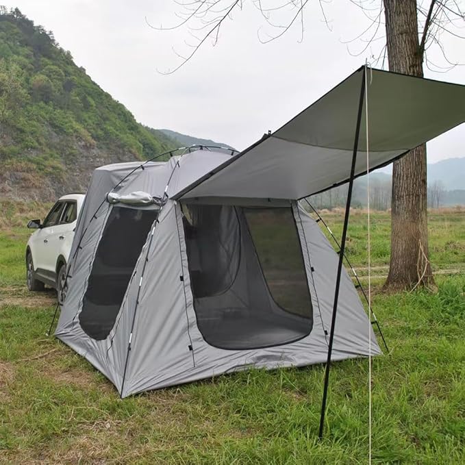 Car Tent for Kia Telluride 2019-2025SUV Tailgate AwningSUV Camping Tent for Family Vehicle CampingCar Tailgate with Awning ShadeCar Roof Canopy Portable