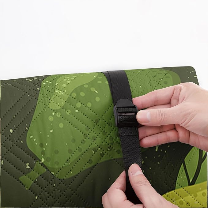 Outdoor Picnic BlanketPortable Sandproof Waterproof Picnic MatAvocado Printed Camping Beach Mat for Sand and Wet Grass Hiking (Avocado L)