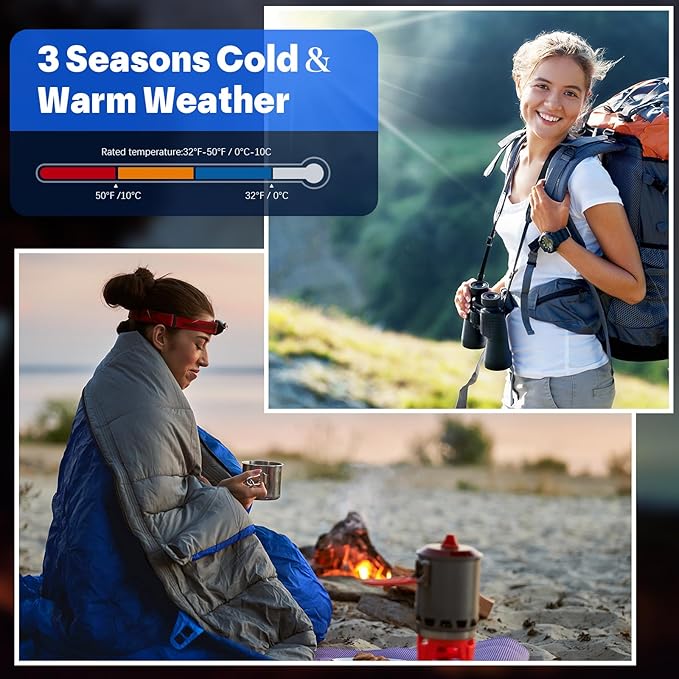 Macarrie 6 Pack Bulk Sleeping Bags for Homeless Donation 0 Degree Waterproof Sleeping Bags with Compression Sack for Adults Winter Cold Weather Care Camping Hiking Emergency