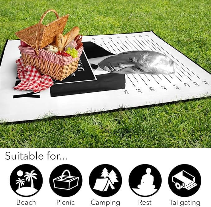 Generic Picnic Outdoor Blanket 50x60 Trump Not Guilty Foldable Blanket for Picnic Beach Camping Park Tailgate