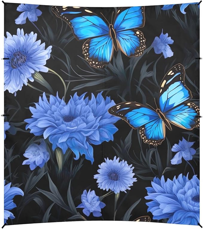 Butterfly Flowers FloralCamping Sun Shelters 9.2 x 10.5 FT Beach Canopy Tent Sun Shade with Carrying Bag for Camping Trips Fishing Backyard Fun or Picnics 21341697