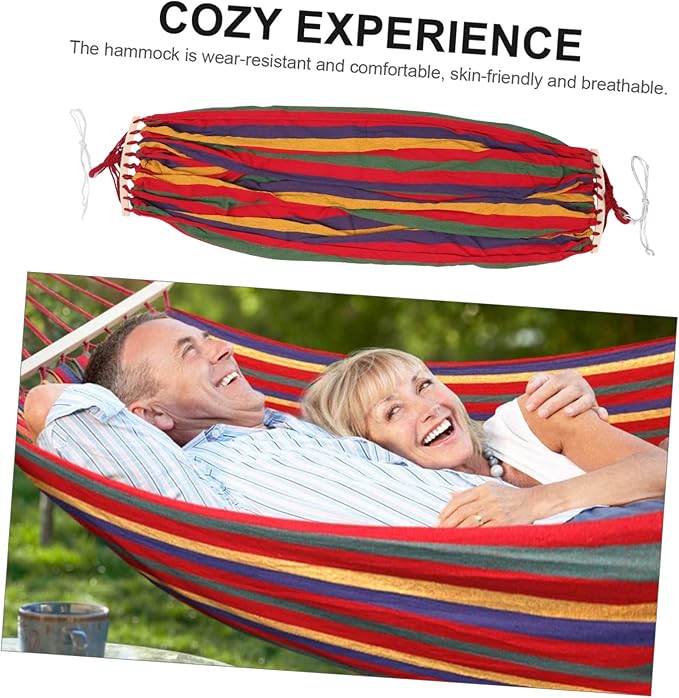 Mipcase 150kg Outdoor Hammock Portable Double Hammock with Durable Canvas Lightweight Design for Camping Hiking and Backyard Use