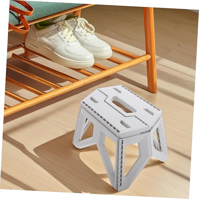 Collapsible Garden Stool Lightweight Portable Camping Stool for Adults Outdoor Folding Seat Stable Support