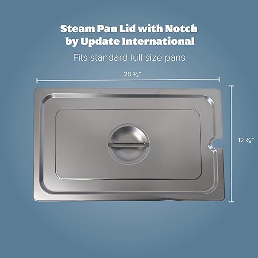Update International (STP-100CHC) Full-Size Steam Table Lid Notched