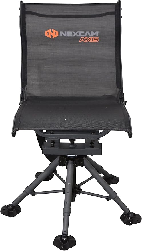 NEXCAM® AXIS RG 360 Explorer. Rocking Chair. Dual-axis Swivel and Tilting Chair. Camp. Fish. Hunt. Patent Pending