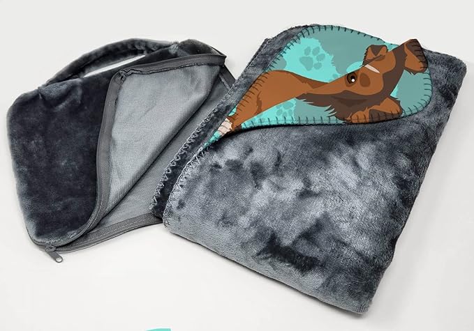 Caroline's Treasures MLM1035TBLT Sheltie Soft Travel Blanket with Bag Airplane Blanket Indoor Outdoor Camping Blanket for Traveling Picnics Beach Trips Concerts