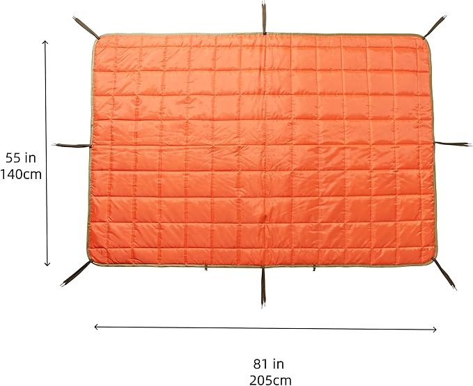 Camo Poncho Liner Army Blanket Military Sleeping Bag with A Compression Carrying Bag for Traveling Hiking Camping Outdoor Survival Car Blanket