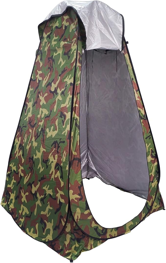 XKMT- Beach Portable Pop Up Changing Tent/Outdoor Privacy Tent/Camping Toilet Tent/Window Rain Shelter/Foldable With Carry Bag [P/N: ET-OUTDOOR005-CAMOU]