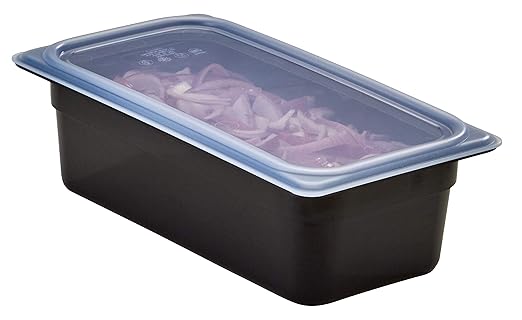 Cambro 34CW110 Food Pan 1/3 X 4 Camwear Black Case of 6