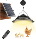 Solar Pendant Lights - Indoor/Outdoor Daytime &amp Night 3200K/4000K/6000K Solar Shed Light with ON/Off Switch &amp Remote Dimmable Hanging Chandelier Lights for Barn Porch Patio Chicken Coop