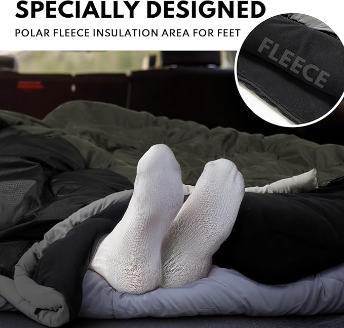 XXL Winter Sleeping Bags for Adults Cold WeatherCamping Sleeping Bag for Kids with Compression Sack4 Season Camping Essentials Gear for HikingTravelingOutdoorBackpackingClimbing