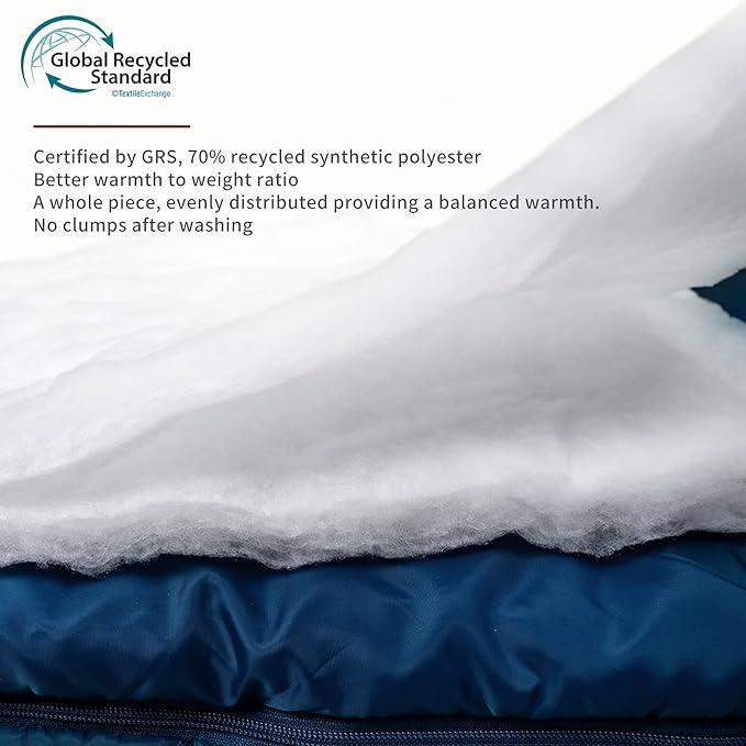 Unigear Camfy Bed 50°F Sleeping Bag– Premium Comfortable Sleeping Bag for Adults and Kids – Lightweight Portable for Warm Weather Camping