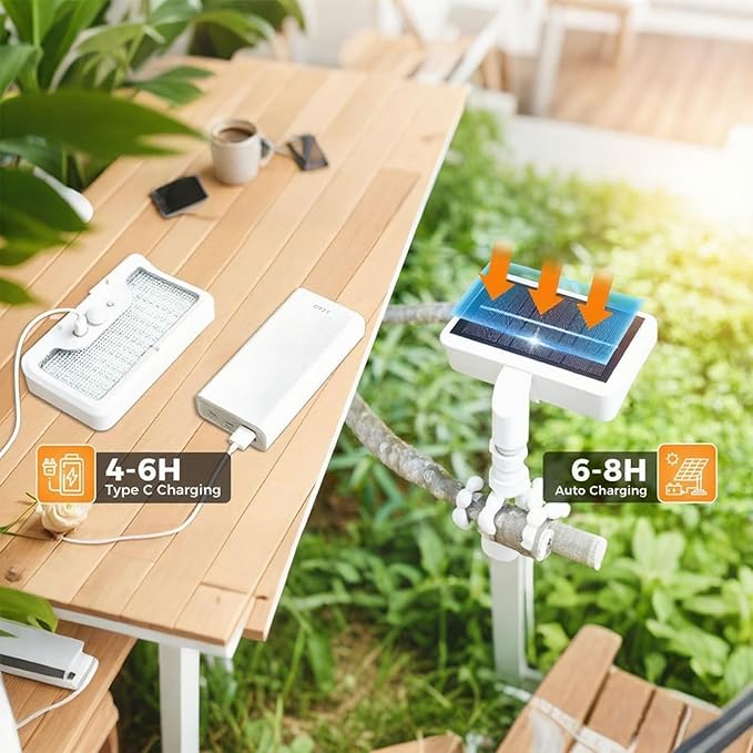 Motion Sensor Outdoor Lights with Flexible Octopus Tripod - 600LM Solar Sercurity Lights Waterproof Dual Charging Solar Ourdoor Light for CampingFence Patio (White-2pcs)
