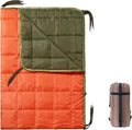 Camo Poncho Liner Army Blanket Military Sleeping Bag with A Compression Carrying Bag for Traveling Hiking Camping Outdoor Survival Car Blanket