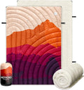 Outdoor Camping BlanketWarm Thick Camp Blankets with Sherpa Lining Soft Fleece Camping Blanket Puffy Camping Quilt for Cold Weather Traveling Stadium Hiking Picnics