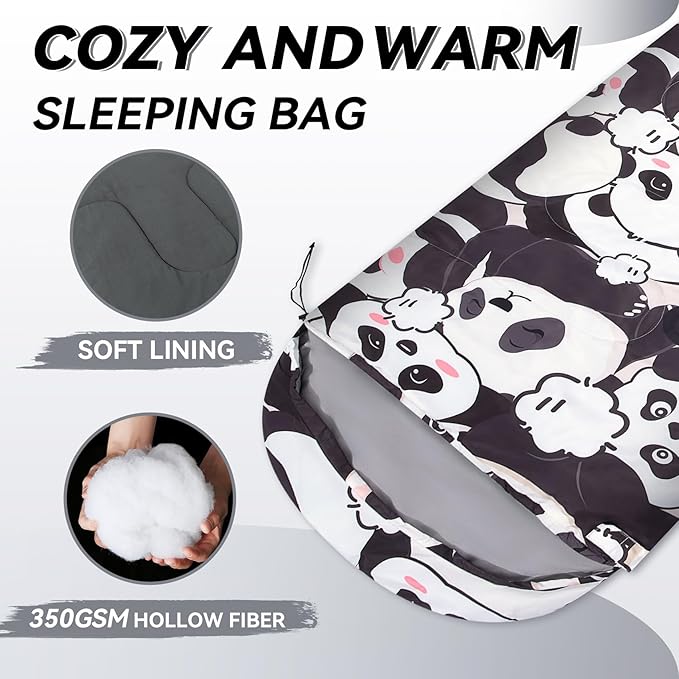 Kids Sleeping Bag for Camping - Lightweight 3 Season Backpacking Sleeping Bag Compact Child Sleeping Bag for Girls and Boys Waterproof Youth Sleeping Bag for Outdoor by Croosseoutdoors
