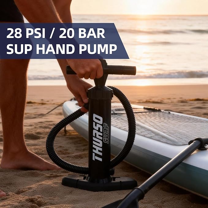 THURSO SURF Paddle Board Pump SUP Replacement Hand Pump for Inflatables Inflation Deflation Lightweight Portable Max 29 psi