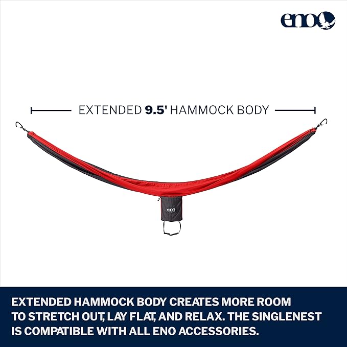 ENO Eagles Nest Outfitters SingleNest Lightweight Camping Hammock