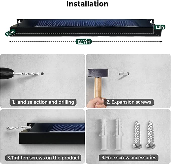 8 Pack Solar Sign Lights Outdoor Waterproof 4000K Warm White Solar Lights with Dusk to Dawn Sensor for Real Estate Signs House Numbers Address Plaques Yard Patio Porch &amp Commercial Signs