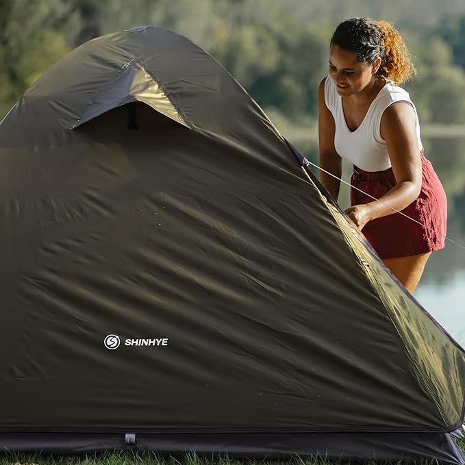 Ultralight 2/3/4 Person Backpacking Tent - Waterproof 2 Doors Easy Setup