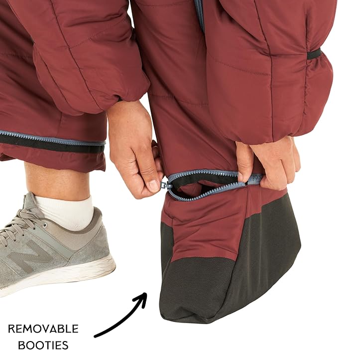 Selk'bag Original Wearable Sleeping Bag - Outdoor &amp Indoor Sleeping Bags - Sleeping Bag Suit - Temp Rating 35 to 44 Degrees F