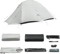 Naturehike 1-2 Person Cloud up UL Tent - Ultralight 3.1lb/3.5lb Backpacking Tent Waterproof Free Standing Camping Tent for One Man Hiking Cycling Two Person Double Layer
