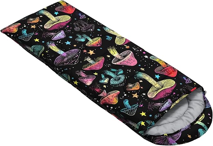 Ocean Themed Sea Turtle Sleeping Bag for Kids Boys GirlsLightweight Warm Cold Weather BackpackingWaterproof Compact Sleeping Bag with Compression Sack for Hiking Camping Outdoor.