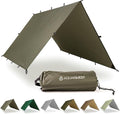 AquaQuest Safari Tarp – Lightweight Waterproof (5000mm) Seam-Taped Ripstop Rain Fly for Backpacking Thru-Hiking &amp Hammock Camping