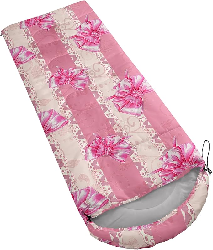 AILONEN Cartoon Camping Sleeping Bag for Boys Girls AdultsLightweight &amp Waterproof3 Season Warm &amp Cold WeatherPortablePrinted Sleeping BagTravelingCampingHiking
