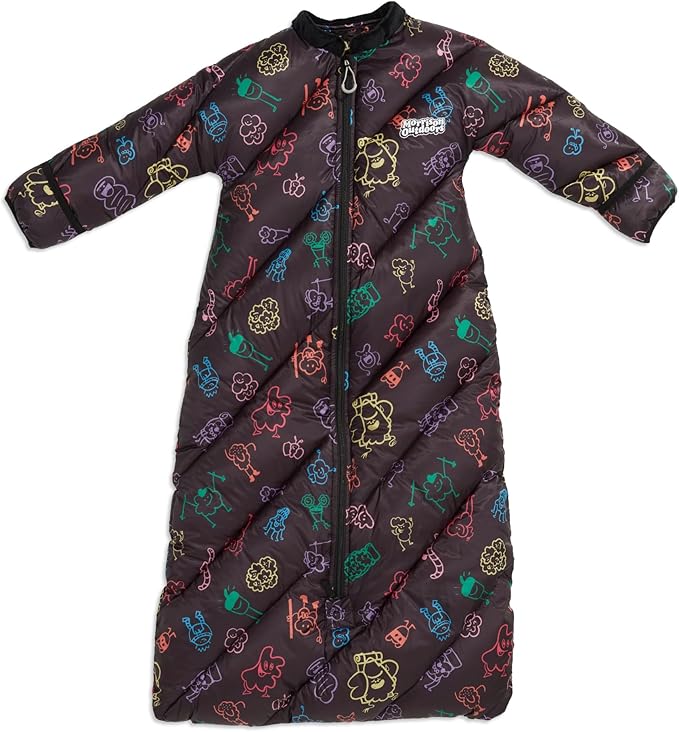 Big Mo 40° Kids Sleeping Bag (Ages 18-36m). The Coziest Funnest Camping Sleeping Bag for Kids with Adjustable Cuffs.
