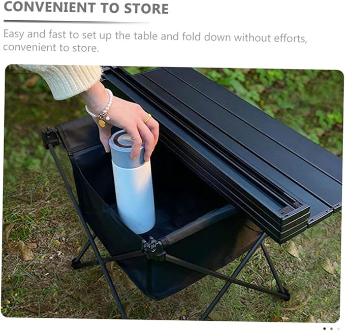 BESPORTBLE Portable Folding Table for Outdoor Camping Multi-Purpose Beach and Picnic Use Storage Bag Easy to Transport and Store