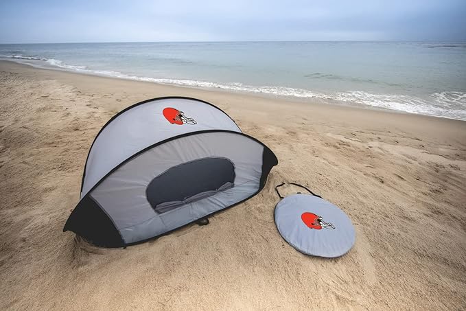 Picnic TIME NFL Manta Portable Beach Tent - Pop Up Tent - Beach Sun Shelter Pop Up