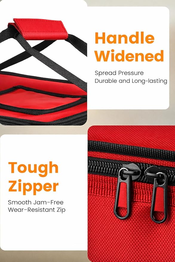 Bodaon Food Delivery Backpack with 2 Base Plates Dual-Layer Insulated Compartments Waterproof Lining Reflective Strip - Pizza Delivery Bag for Bike Couriers Grocery Takeout Food Transport