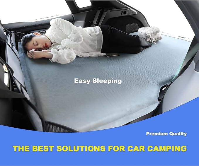 (Black) Car Camping EssentialsIncrease Cargo Car Bed SpaceMattress Accessories for SUV with Flate TrunkTesla Model YRAV4CRVX-TrailOutbackHighlanderKugaTiguanCherokeeEquinoxExplorer