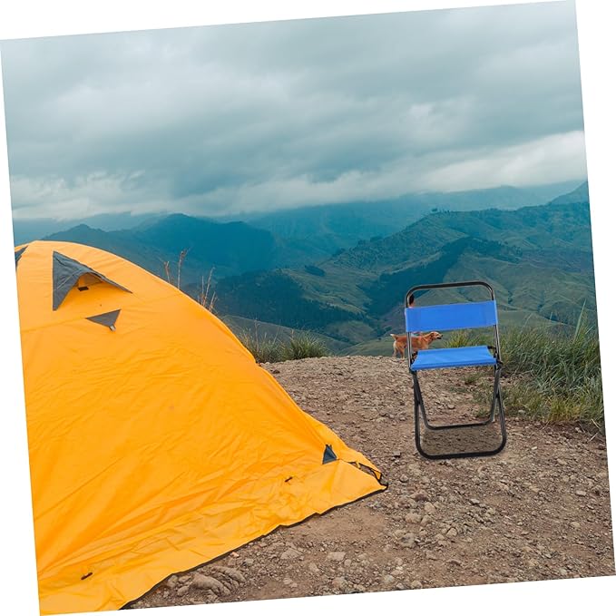 Kisangel Portable Folding Chair for Camping Fishing Outdoor Lightweight Compact Easy to Carry