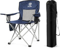 Elevon Camping Chair Portable Folding Outdoor Chair with Arms Cup Holder and Carry Bag