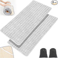 2 Pack Cot Mattress Topper Pad Quilted Foam Camping Single Soft Portable Sleeping Topper with Storage Bag Waterproof Non-Slip Bottom for Camp Cot Rv Bunk Narrow Twin Beds 75 x 30 Inch