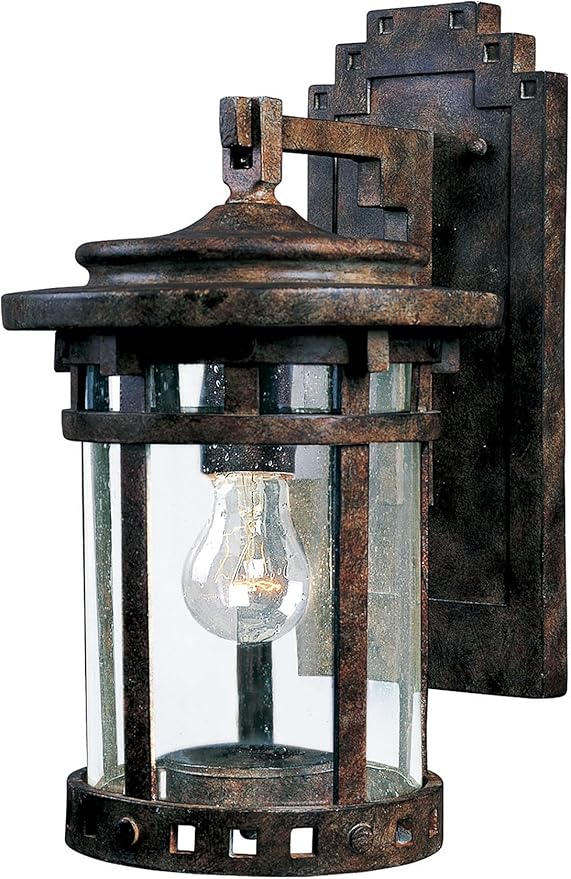 Maxim Santa Barbara VX-One Light Outdoor Wall Mount in Made with Vivex Material for Coastal Environments