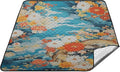 Japanese Foral Camping BlanketLightweight Waterproof Sandproof Beach Blanket Foldable Blankets for Outdoors Travel Picnics Beach 78 x 78 Inches