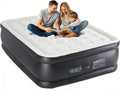 Simple Deluxe Queen Camping Air Mattress with Built-in Electric High-Speed PumpPortable Foldable Waterproof Inflatable Camping Airbed with Carrying Bag for Travel &amp Home Guests