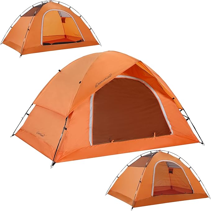 Camping Tent for 2 Person 4 Person 6 Person - Waterproof Two Person Tents for Camping Small Easy Up Tent for Family Outdoor Kids Scouts in All Weather and All Season by Clostnature